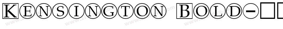 Kensington Bold字体转换